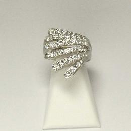 Damiani 18k White Gold and Diamond Ring