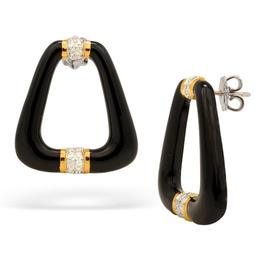 Roberto Legnazzi 18k  Earrings w/ Diamonds