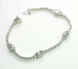 Charles Krypell Platinum and Diamond Bracelet