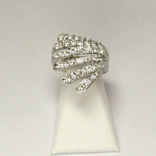 Damiani 18k White Gold and Diamond Ring