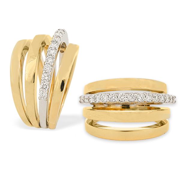 K Di Koure 18k Ring w/ Diamonds