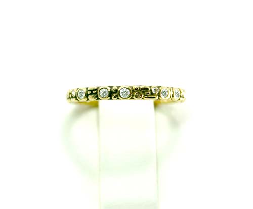 18k Yellow Gold 2.5mm Mini Band 18d=0.23ct.