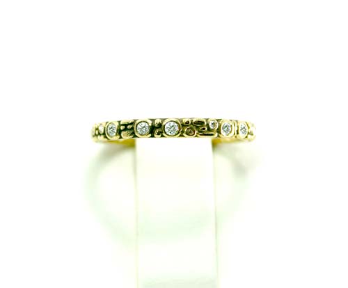 18k Yellow Gold 2.5mm Mini Band 18d=0.23ct.