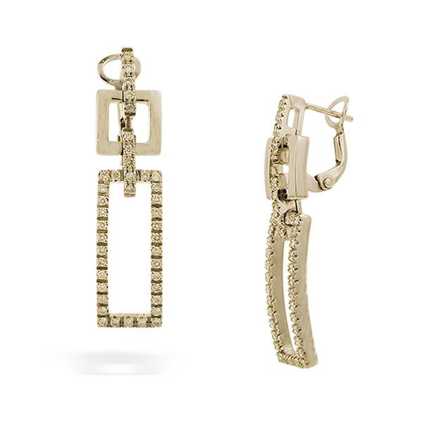 Pave Diamond Earrings