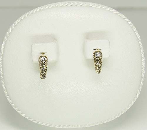 Alex Sepkus 18k Earrings w/ Diamonds