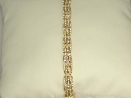 Link Bracelet with Diamonds