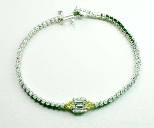 Charles Krypell Platinum18k and Diamond Bracelet
