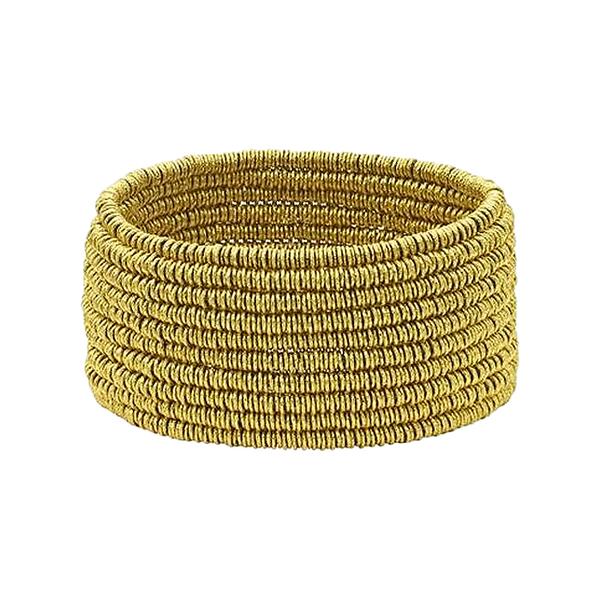 18KT. YG 10 ROW