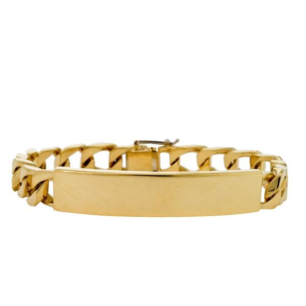 18k Gent's ID Bracelet