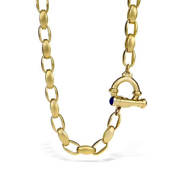 Maza Oval Rolo Link 22k Necklace