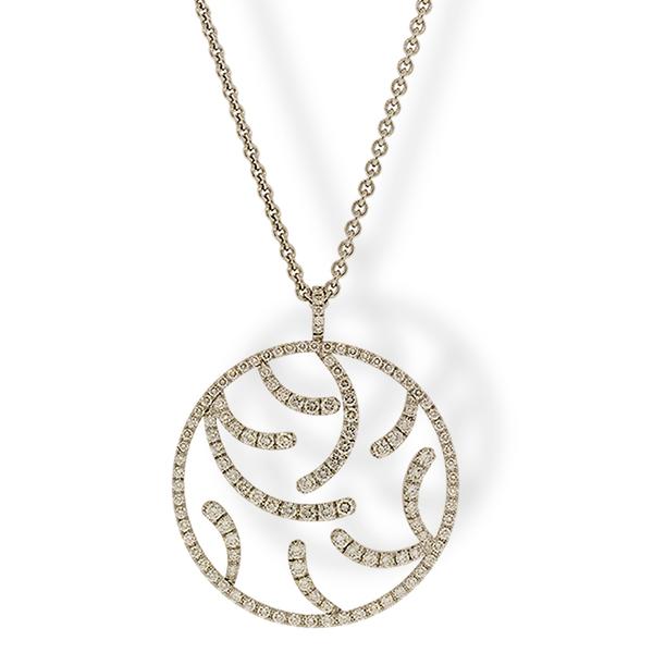 Crivelli Medallion with Diamonds and White Gold