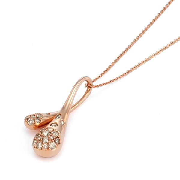 DOUBLE TEARDROP DIAMOND NECKLACE