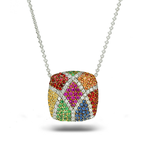 Precious Stone Mix Pendant