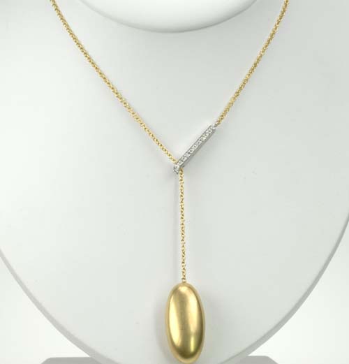 Nanis 18k Yellow Gold and Diamond Pendant
